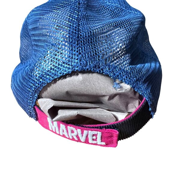 ZARA Kids Marvel Spider-Man Trucker Hat Red Blue Mesh Baseball Cap Youth - Picture 2 of 5